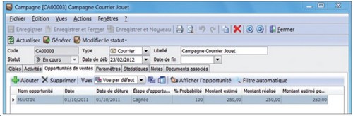 Activités et opportunités liées à la campagne